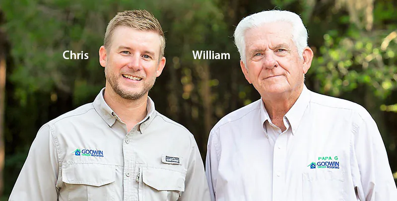 Chris Tenney with founder William 'Papa G' Godwin